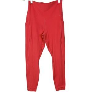 Lululemon Align High-Rise Pocket Leggings 25" Pale Raspberry 8 W5DU4S